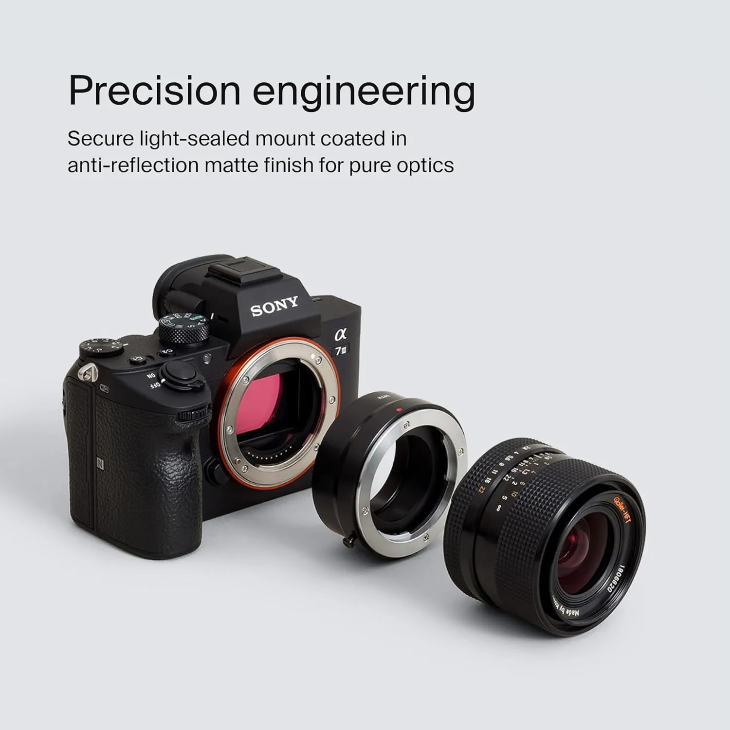 Urth Lens Mount Adapter: Compatible with Rollei SL35 (QBM) Lens to Sony E Camera Body