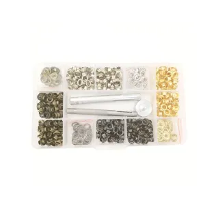 US 400-800 Pcs Set 3/16 In Grommet Tool Kit Eyelet Hole Plier Eyelet Punch Craft