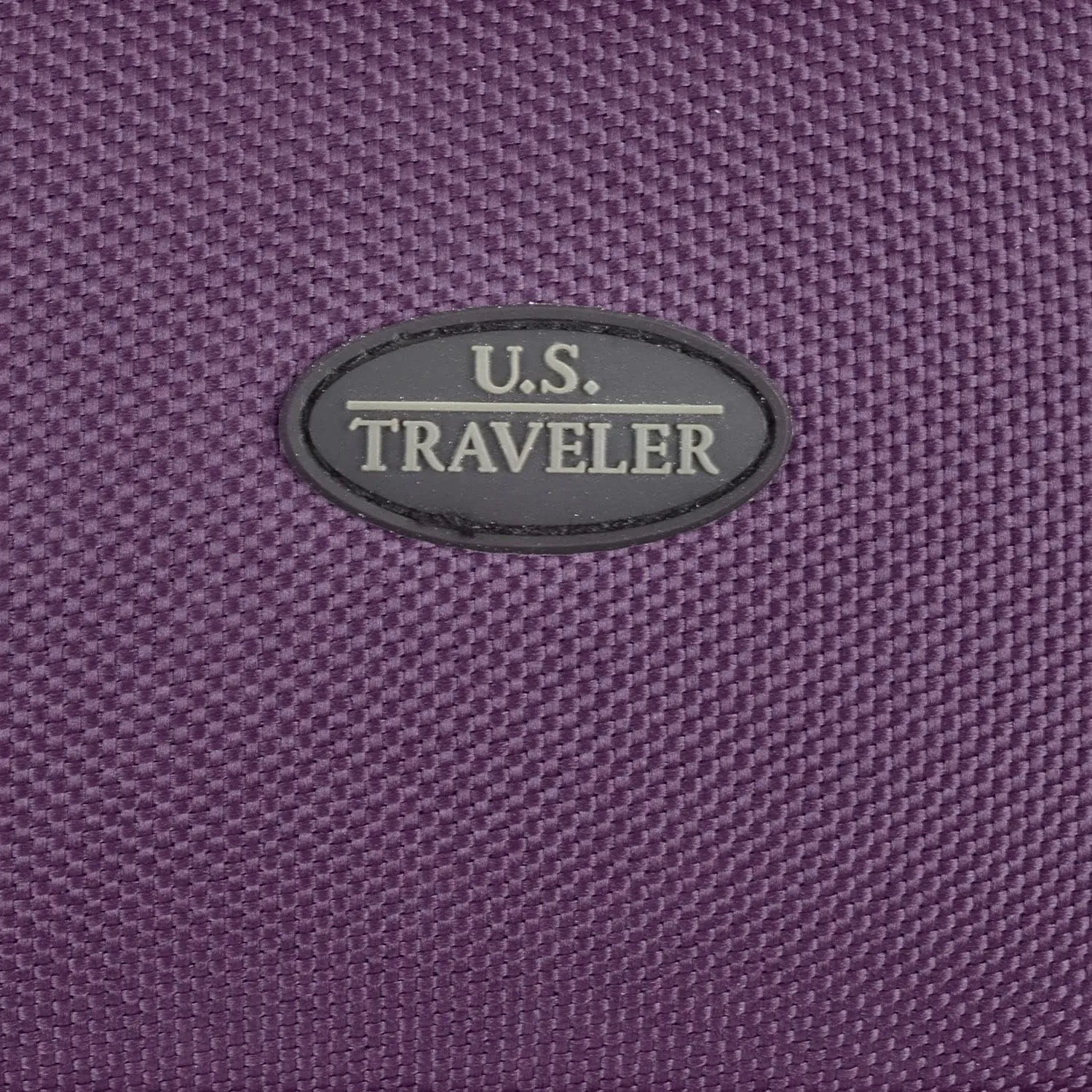 U.S. Traveler Lightweight Rolling 20" Carry On Luggage Softside Suitcase, Purple, 2 Wheel-1 Piece