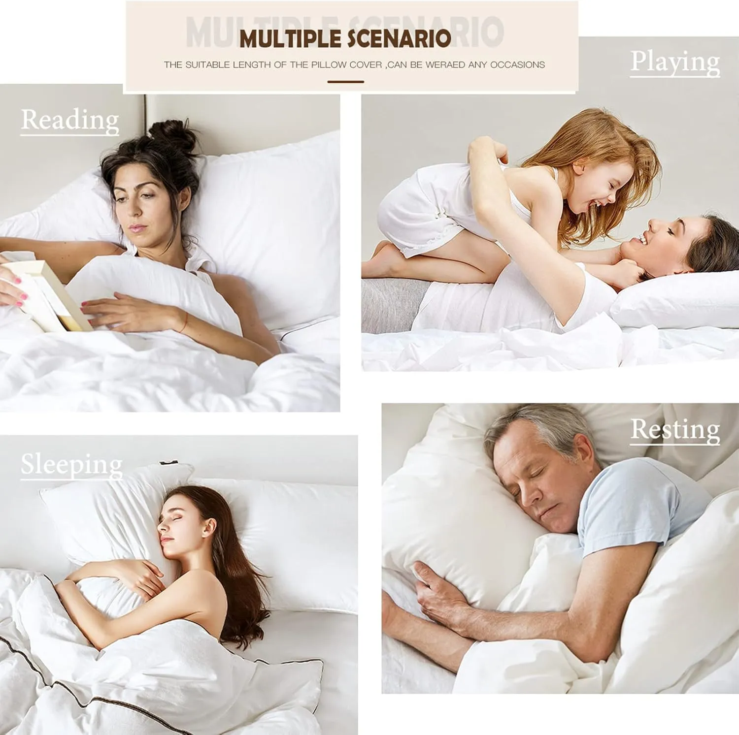 V Hug Body Pillow Case Singger Pillowcase Cover for Fans 20"x59"(50x150cm)