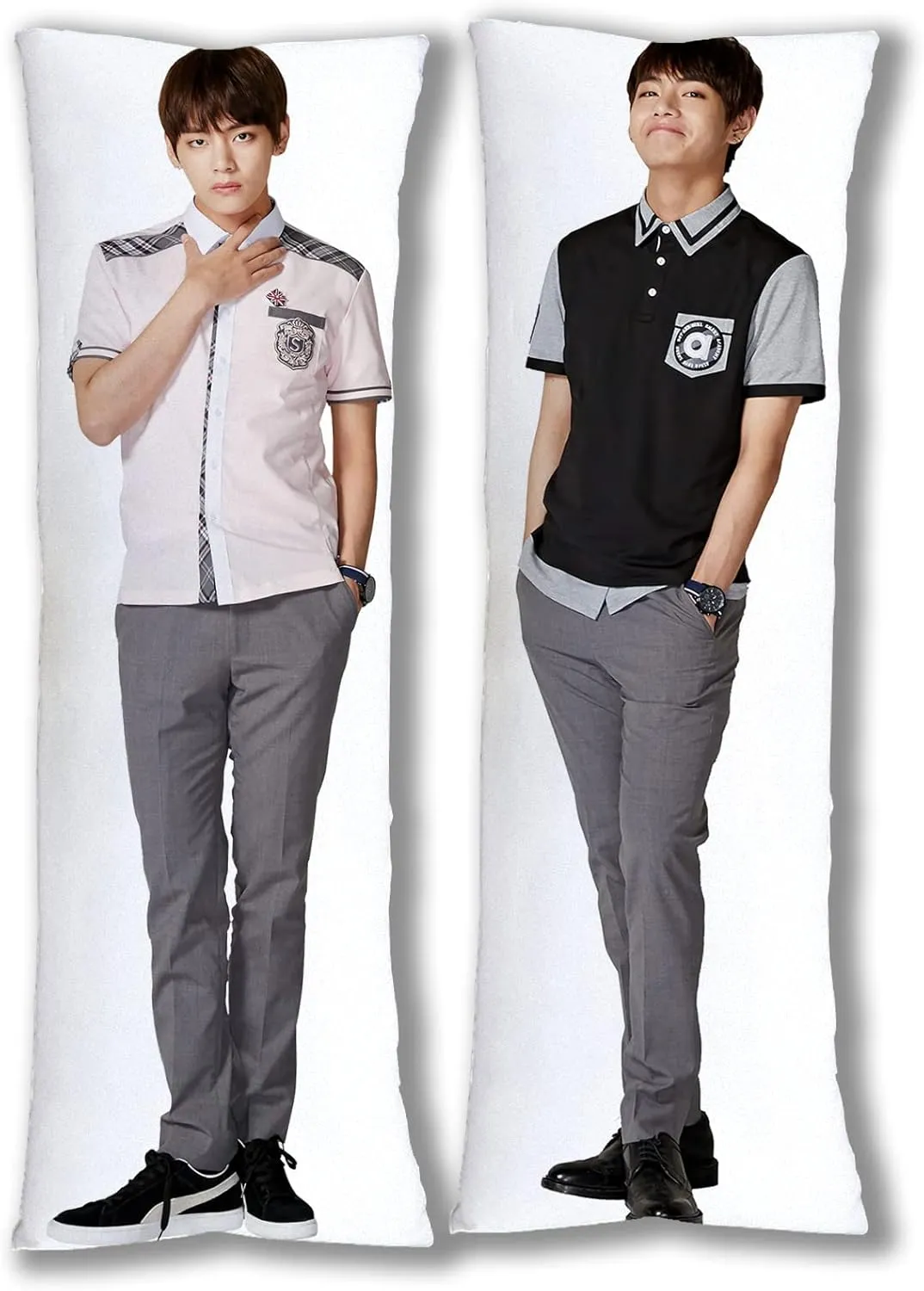 V Hug Body Pillow Case Singger Pillowcase Cover for Fans 20"x59"(50x150cm)