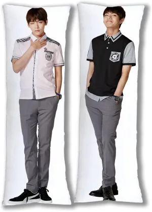 V Hug Body Pillow Case Singger Pillowcase Cover for Fans 20"x59"(50x150cm)