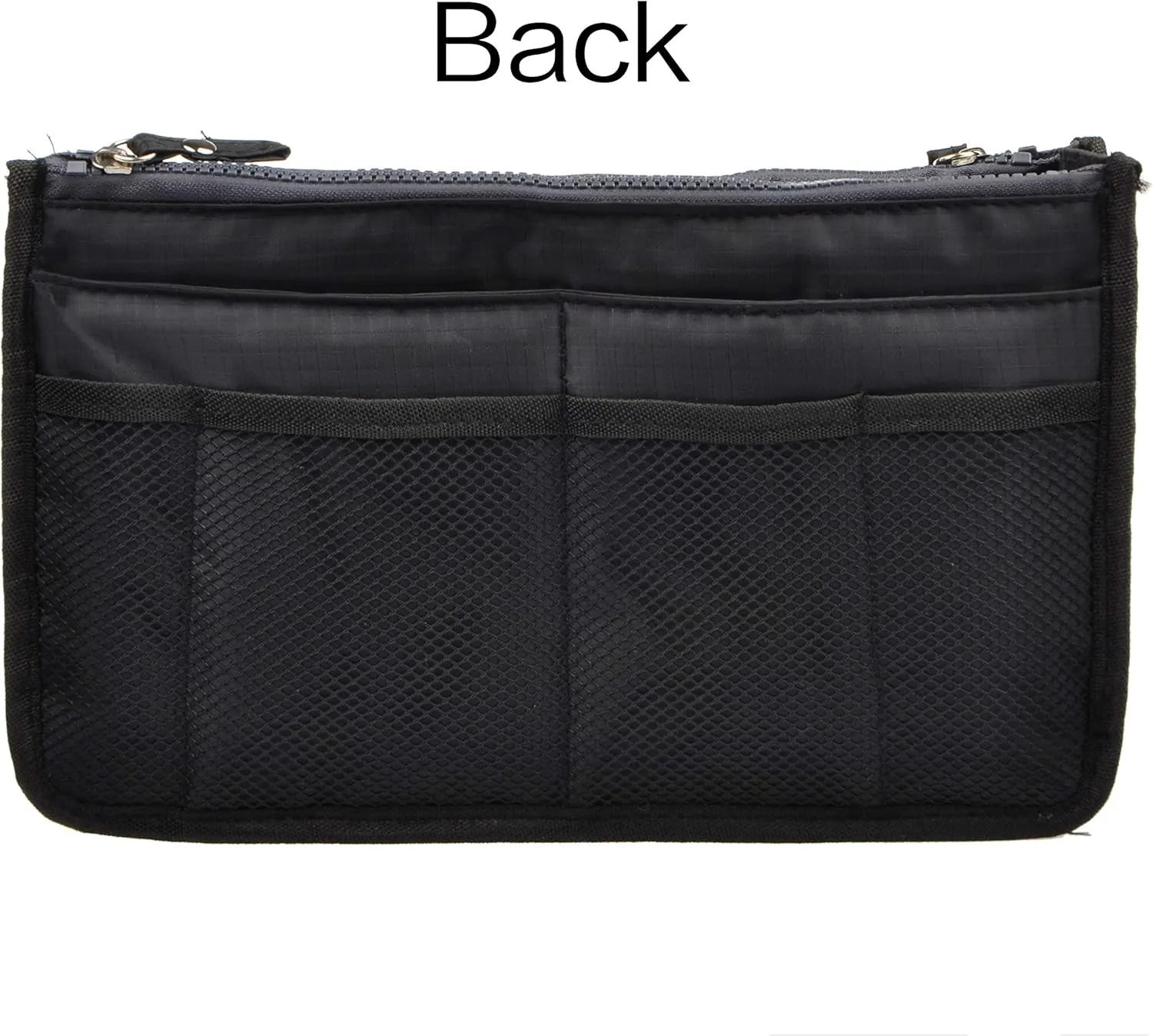 Vercord Updated Purse Handbag Organizer Insert Liner Bag in Bag 13 Pockets Black Large