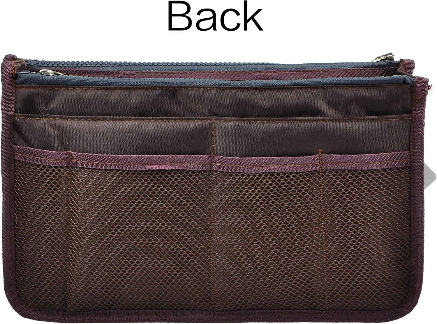 Vercord Updated Purse Handbag Organizer Insert Liner Bag in Bag 13 Pockets Coffee Small