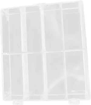 VICASKY Transparent Display Case for Mini Model Cars Multi Compartments Plastic Organizer Box High Transparency Showcase for Collectibles Dolls and Statues Storage