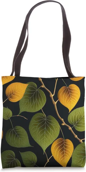 Vintage Birch Inspired Leaf Tree Lover Cute Pattern Art Tote Bag