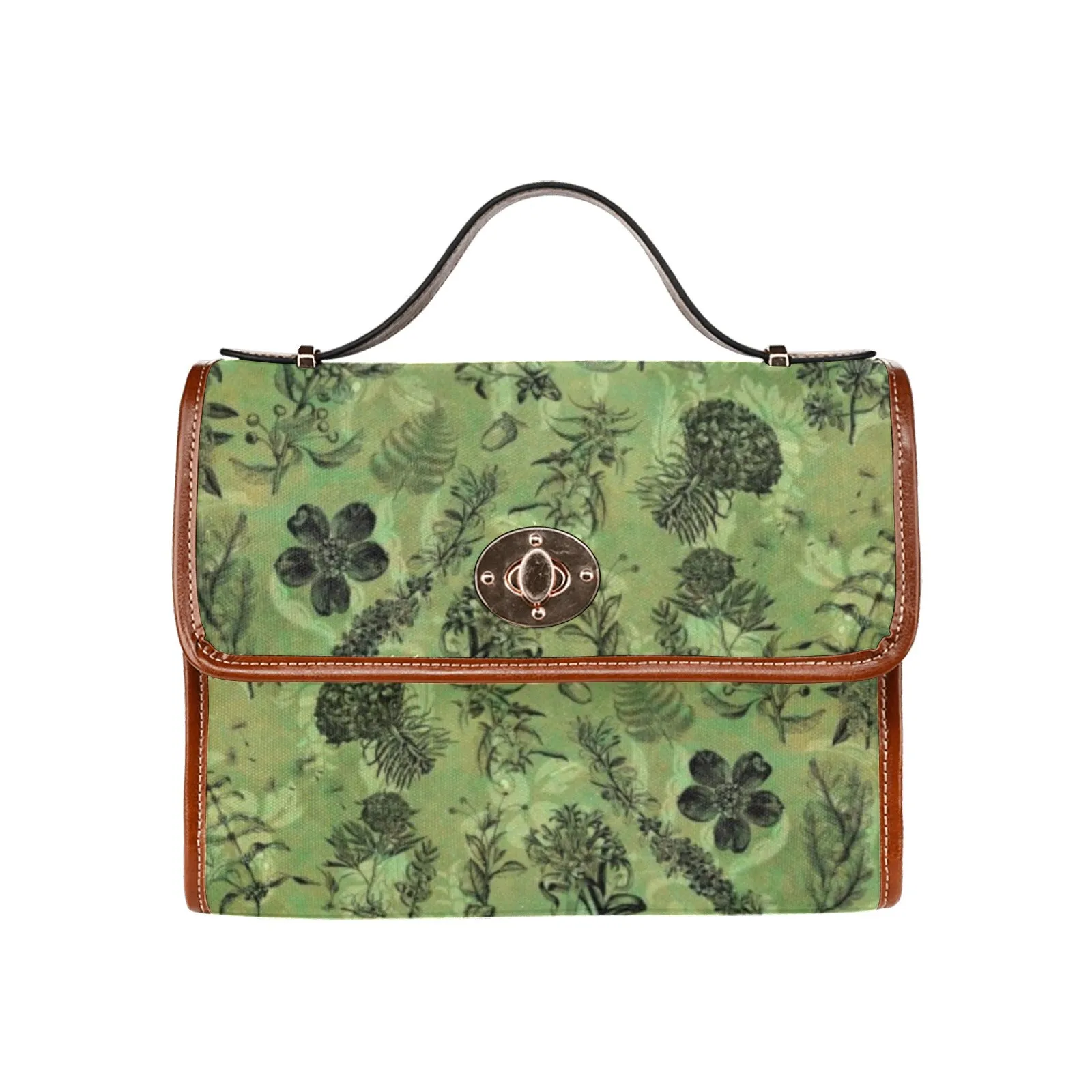 Vintage Botanical - Waterproof Canvas Handbag