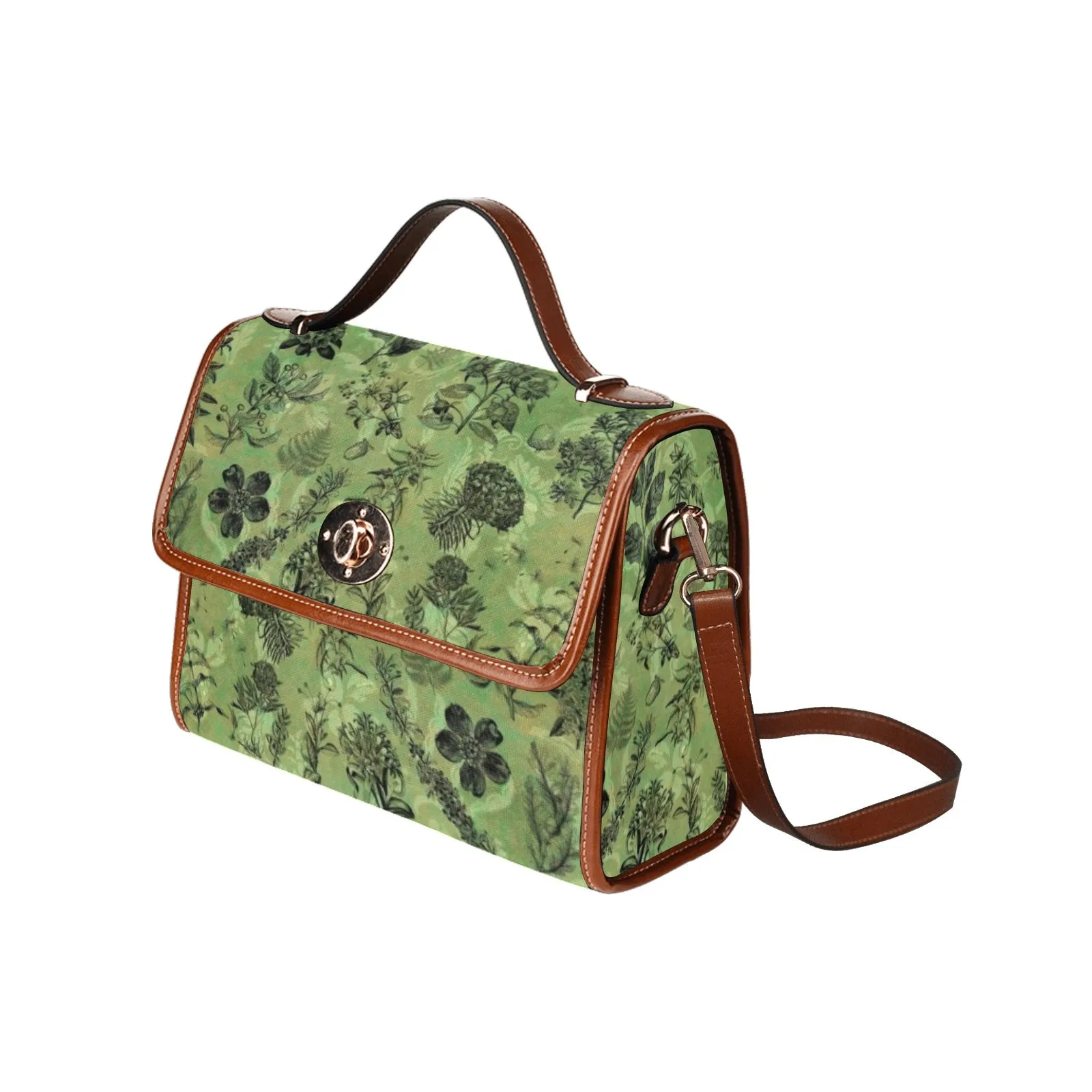 Vintage Botanical - Waterproof Canvas Handbag