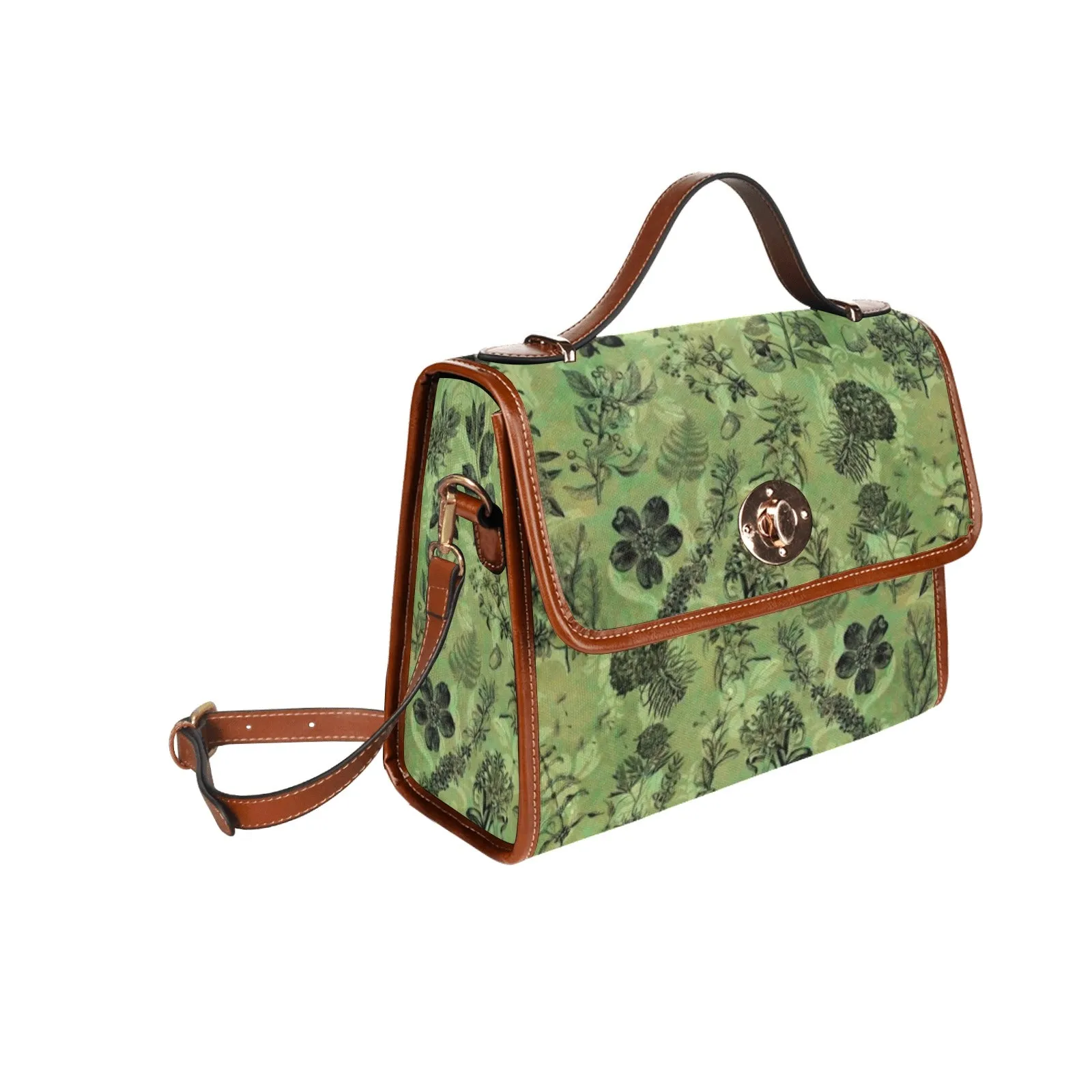 Vintage Botanical - Waterproof Canvas Handbag