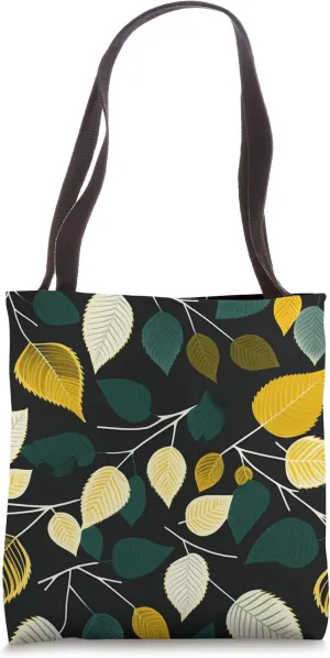 Vintage Sweet Birch Inspired Leaf Tree Lover Cute Pattern Tote Bag