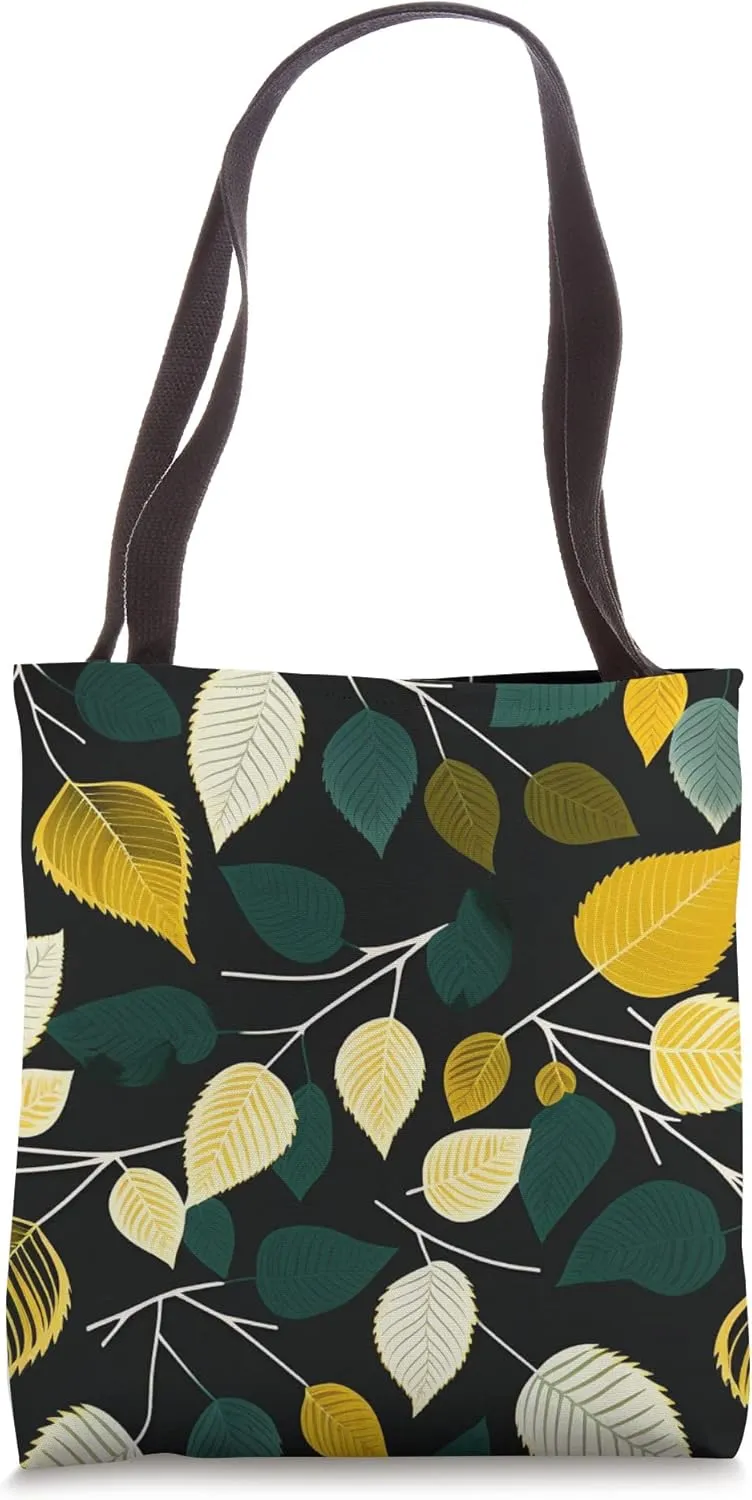 Vintage Sweet Birch Inspired Leaf Tree Lover Cute Pattern Tote Bag