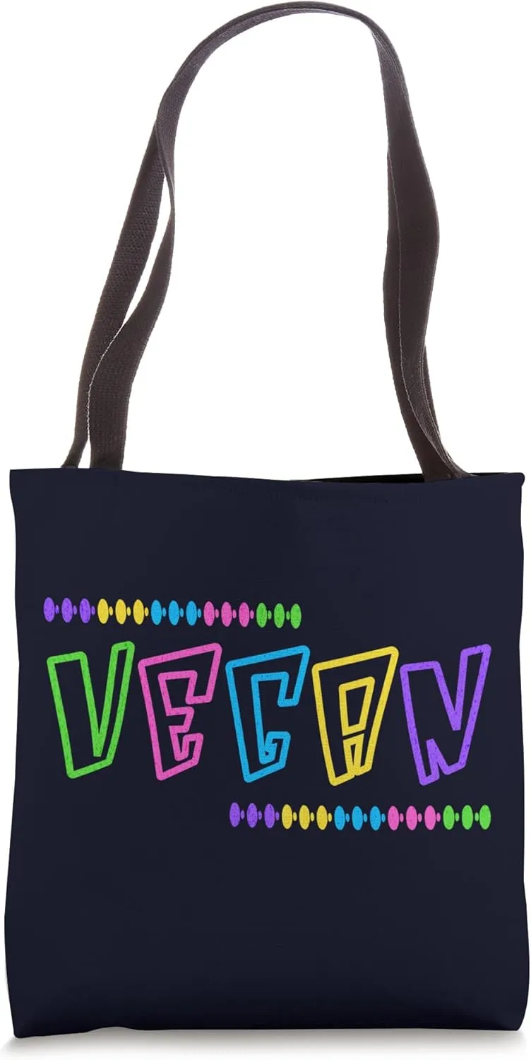 Vintage Vegan, Living The Vegan, and Cruelty-Free Life Fun Tote Bag