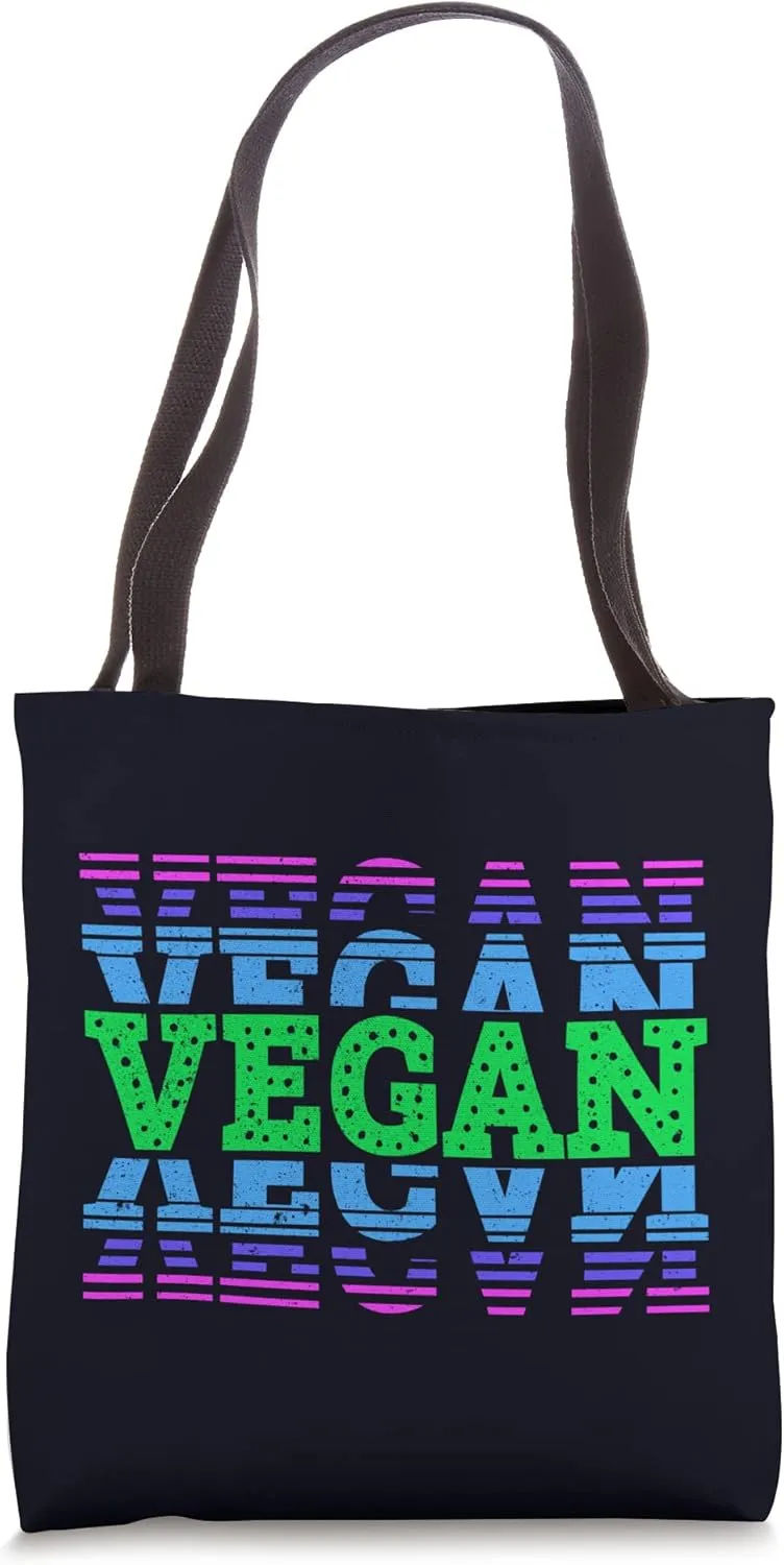 Vintage Vegan, Living The Vegan, and Cruelty-Free Life Fun Tote Bag