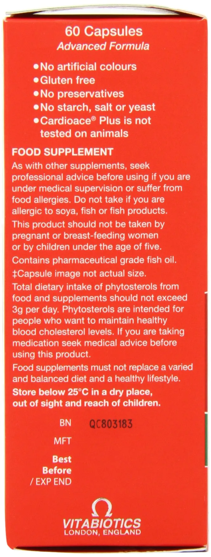 Vitabiotics Cardioace Plus 60 Capsules