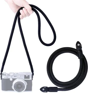 VKO Camera Strap,Climbing Rope Camera Strap for DSLR SLR Mirrorless Camera Neck Shoulder Strap 120cm Black