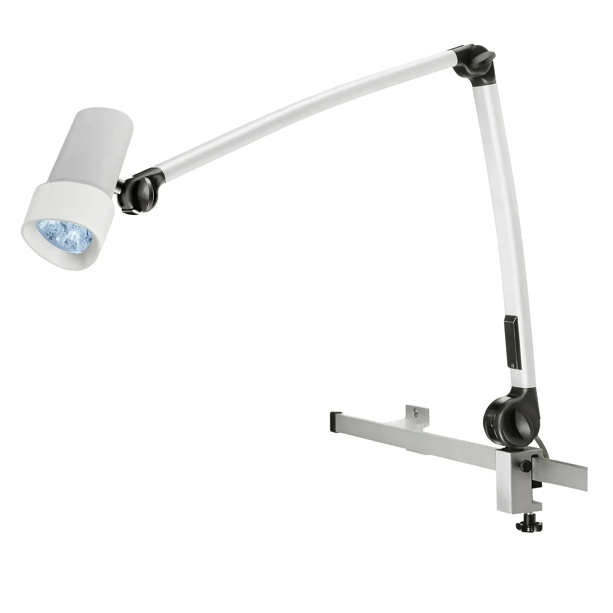 Waldmann HALUX N30-1 P F1 Exam Light, 8W, 4400K, 16MM PIN, Articulating Arm, Dimmable, Rail Mount