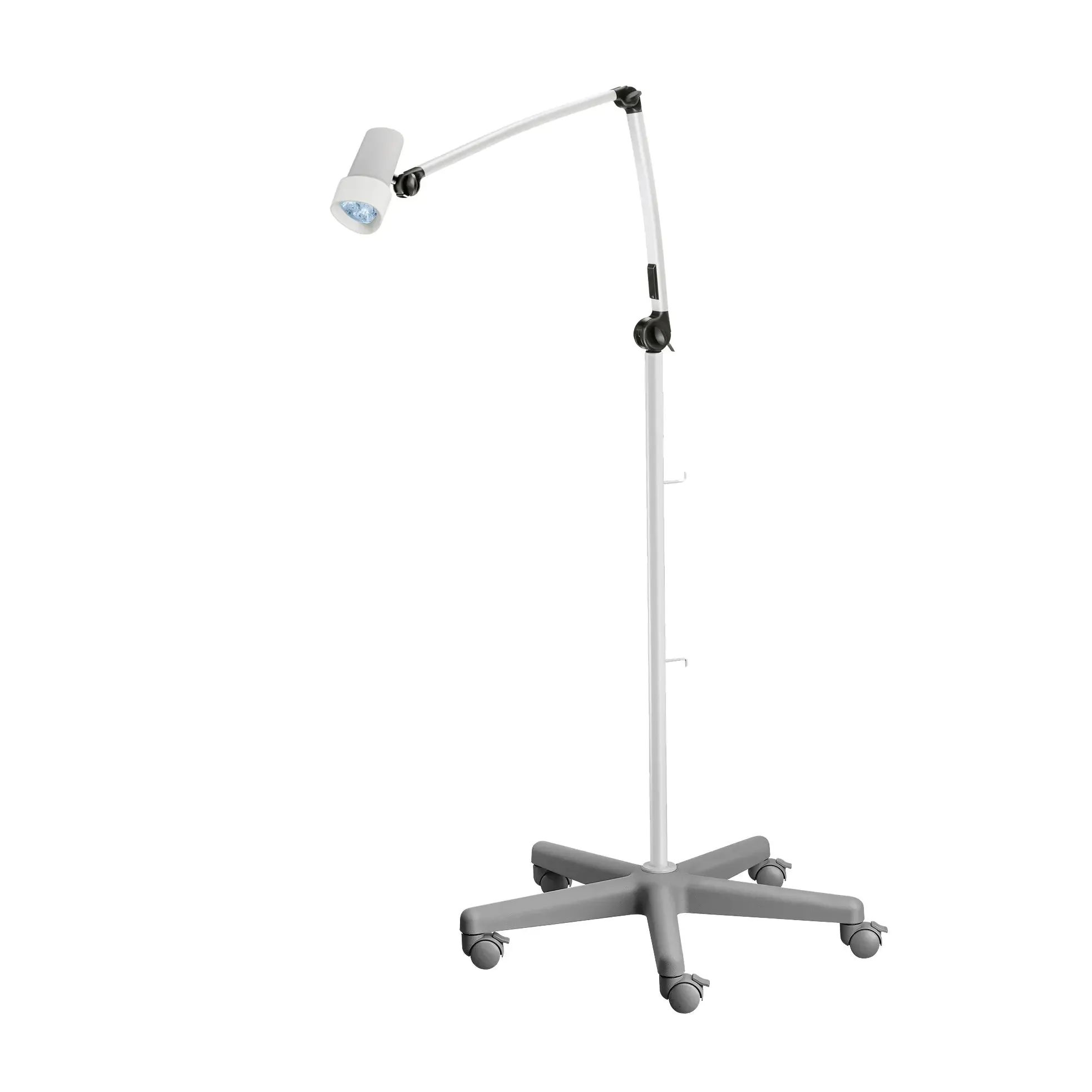 Waldmann HALUX N30-1 P F1 Reading Light, 8W, 4400K, 16MM PIN, Articulating Arm, Dimmable, Roller Stand