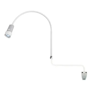 Waldmann HALUX N30-1 P SH Exam Light, 8W, 4400K, GOOSENECK, Dimmable, Rear Mount, Wall Mount, EXT Arm