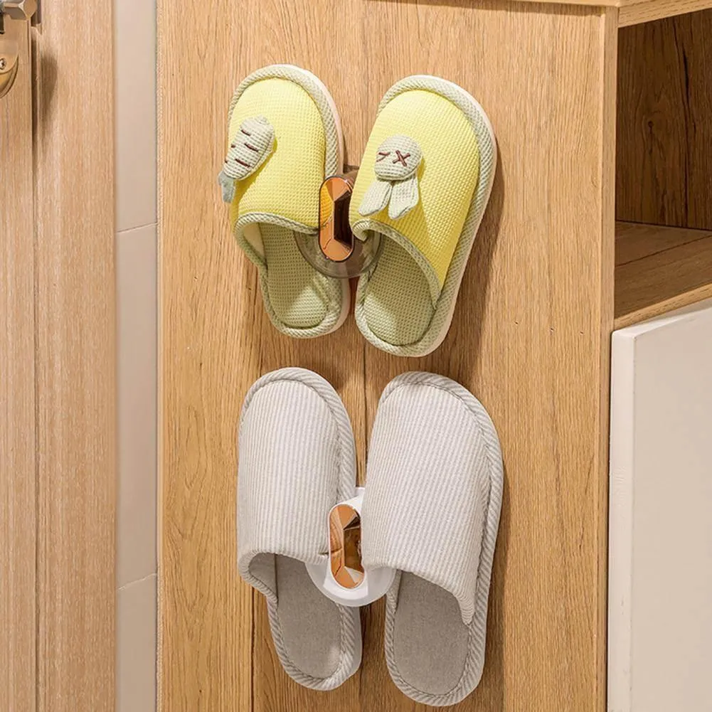 Wall-Mounted Shoe Rack - Transparent Organizer Storage Solution
