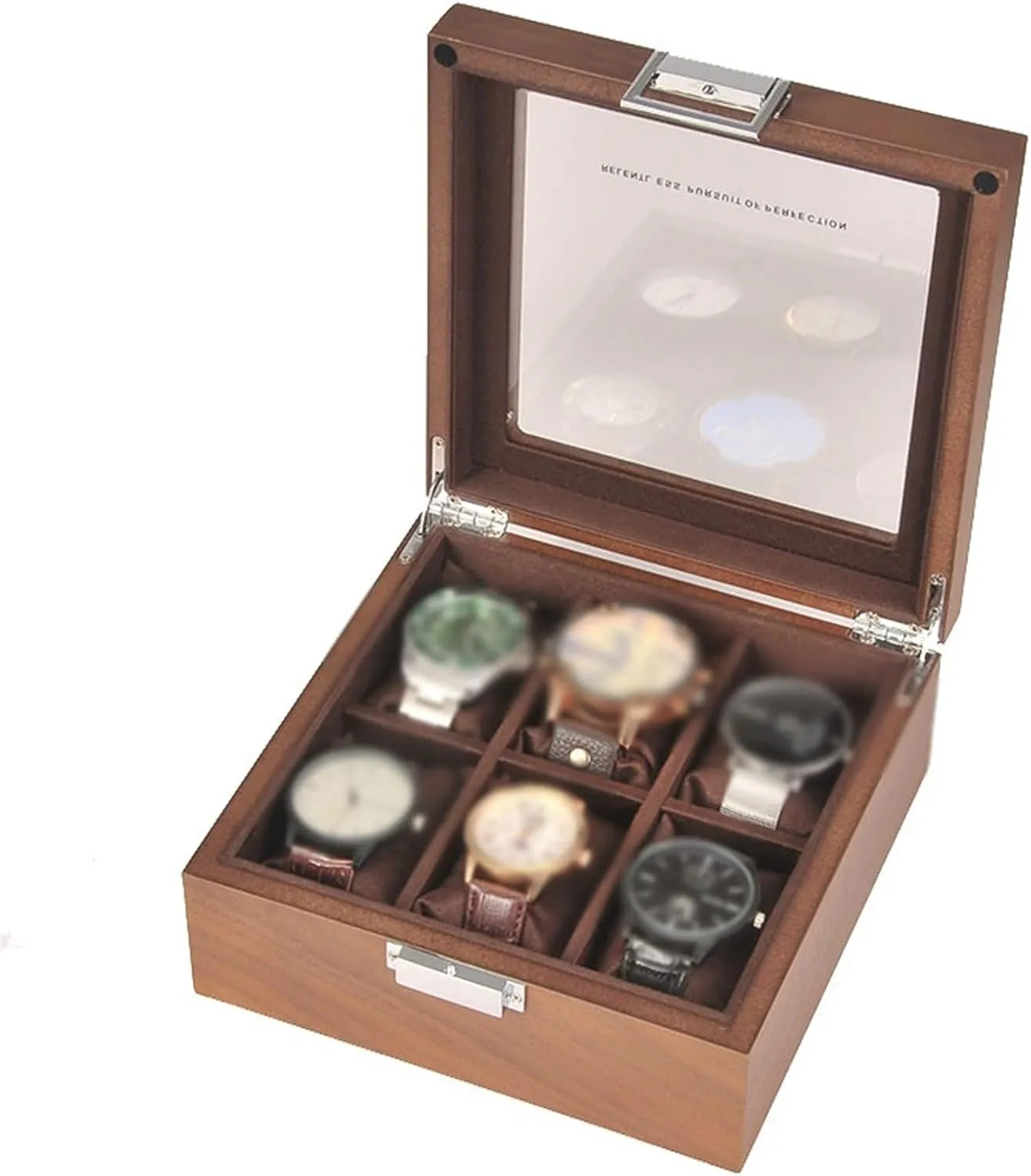 Watch Box Minimalist Skylight Watch Display Box Multifunctional Watch Storage Box Watch Organizer with Lock Buckle watch storage box