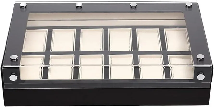 Watches Box Multifunctional Watch Box Watch Large Capacity Storage Box Watch Box Watch Display Box Transparent Jewelry Box Watch Box(Medium)