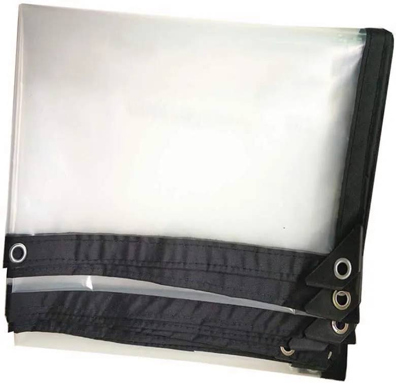 Waterproof Cover Tarp Tarpaulin Sheet ,Sunshade Net, Shade Cloth, Tarpaulinsclear Plastic Rainproof and Cold Resistant, Corrosion Resistant, Reinforced Corners and Edges,Thickness 0.12Mm,F,3*4M