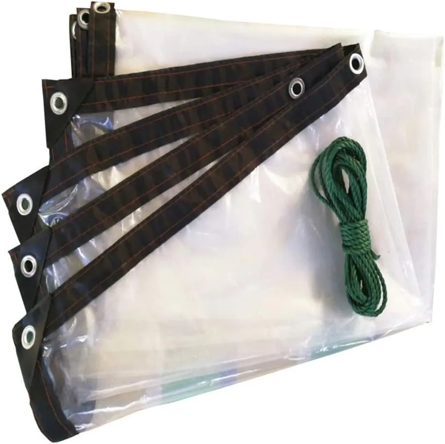 Waterproof Cover Tarp Tarpaulin Sheet,Sunshade Net, Shade Cloth, Tarpaulinsclear Outdoor Shade Heavy Duty Car Boat Roof Rain Cover,Thickness 0.12Mm,C,3 * 4M