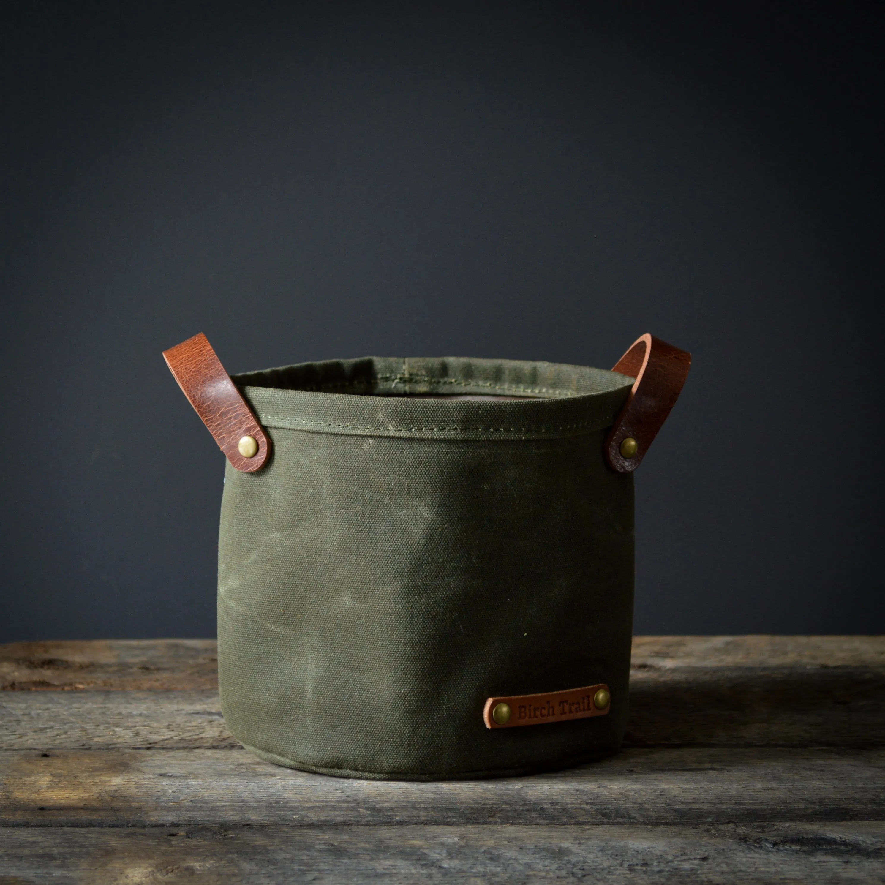 Waxed Canvas Planter
