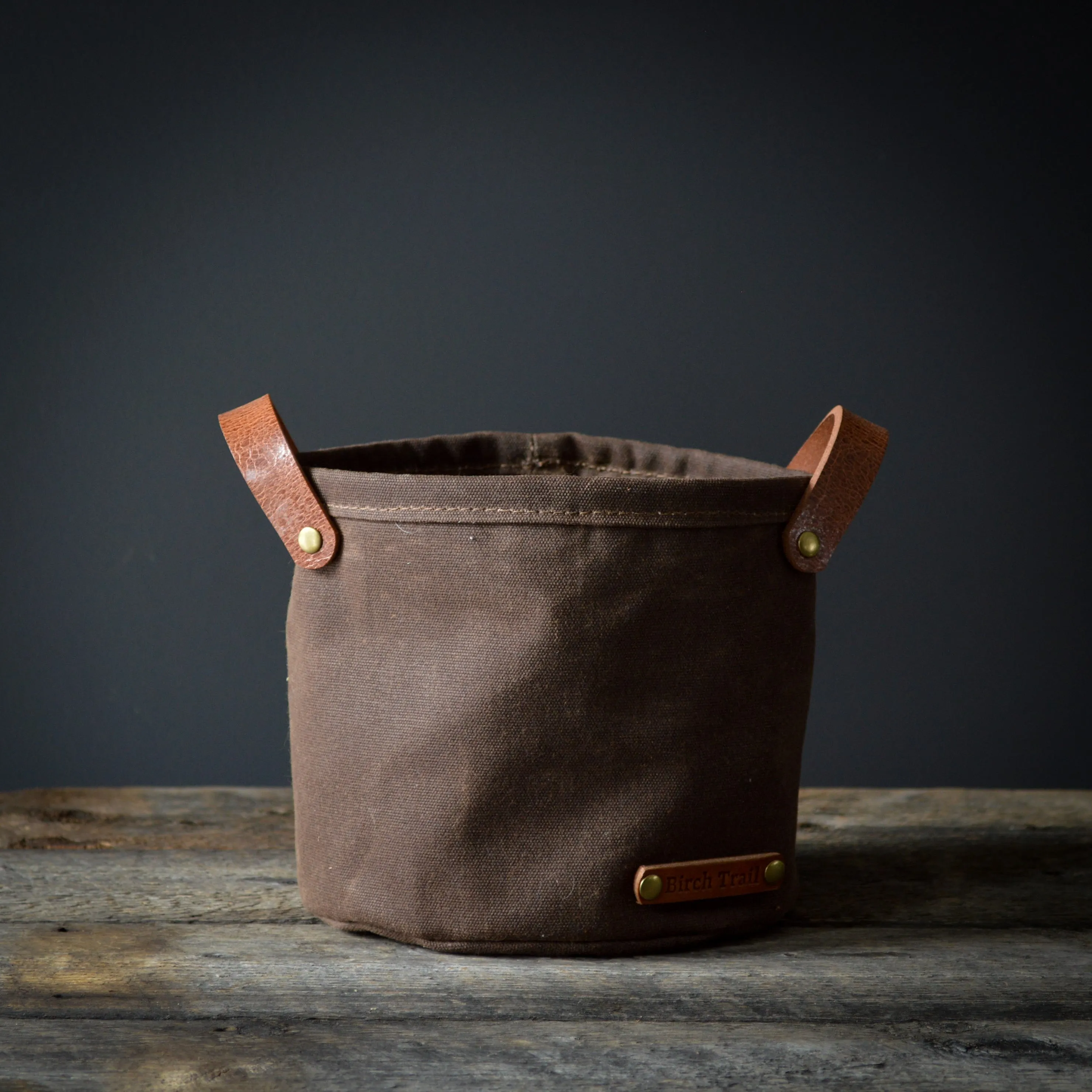 Waxed Canvas Planter