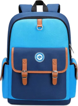 weiatas Kids Backpack Children Bookbag Preschool Kindergarten Elementary School Bag for Girls Boys (Blue-blue, Large)