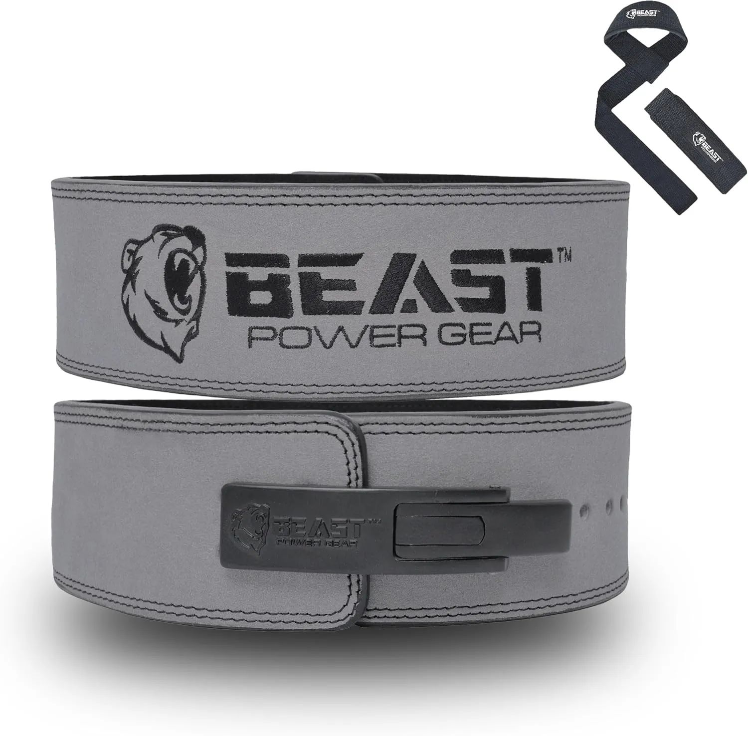 Weight Lifting Belt Lever Buckle 10MM 13MM Thick & 4 Inches Free Strap Weightlifting, Powerlifting, Deadlifts, Squats Men Women