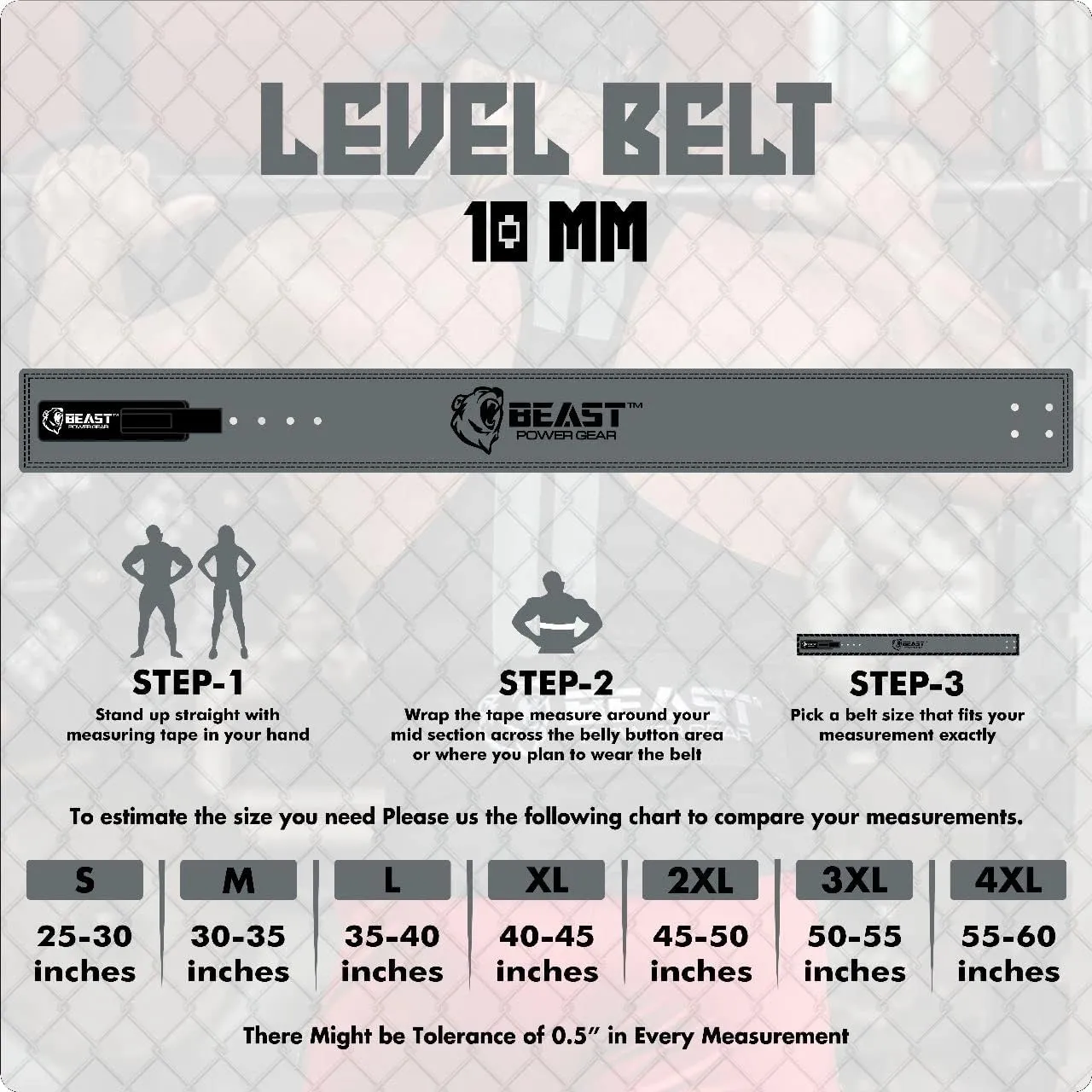 Weight Lifting Belt Lever Buckle 10MM 13MM Thick & 4 Inches Free Strap Weightlifting, Powerlifting, Deadlifts, Squats Men Women
