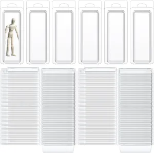 Wesiti 100 Pcs Plastic Blister Clamshell Protective Case for Action Figures - Display Case to Prevent Scratches - Pet Protector