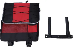 Wheeled Rolling Cooler, 43L Large Capacity Foldable Rolling Insulated Box, Insulated Portable Chiller with Ice Retention