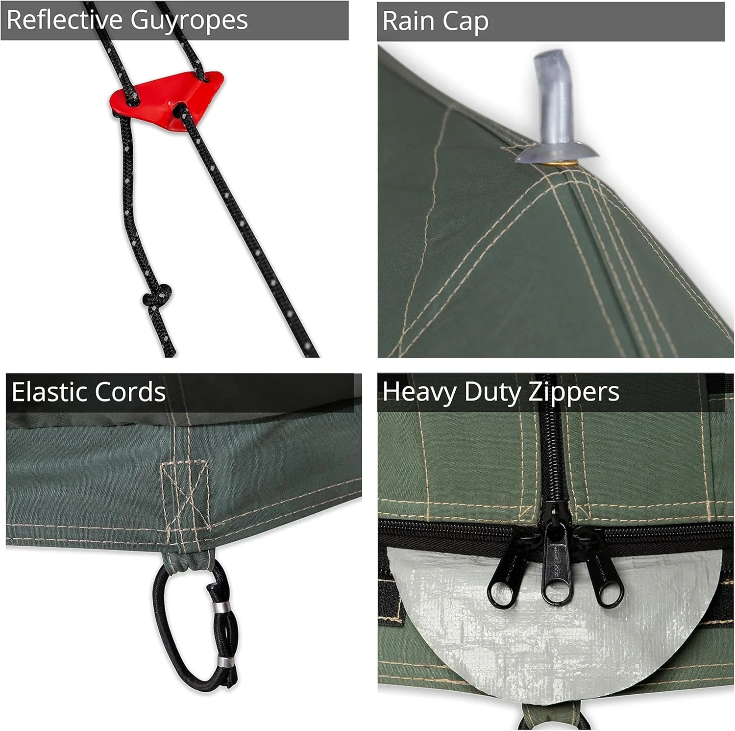 WHITEDUCK Regatta Canvas Bell Tent - w/StoveJack, Waterproof, 4 Season Luxury Camping and Glamping Yurt Tent Outdoor