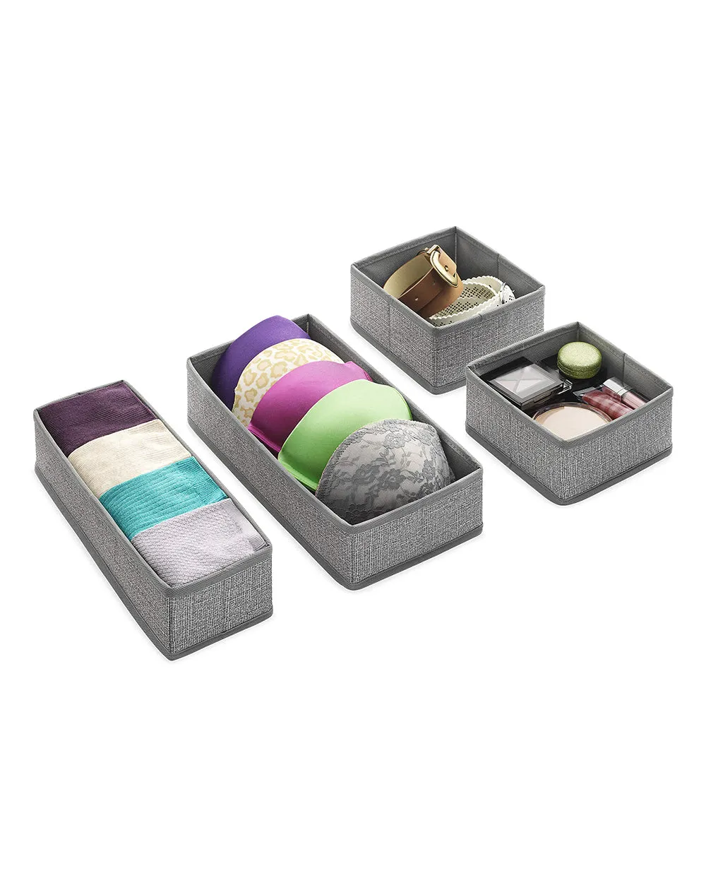 Whitmor of Set Drawer Organizers Expedited shipping 4 Effortless Fabric Pieces