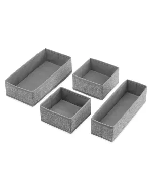 Whitmor of Set Drawer Organizers Expedited shipping 4 Effortless Fabric Pieces