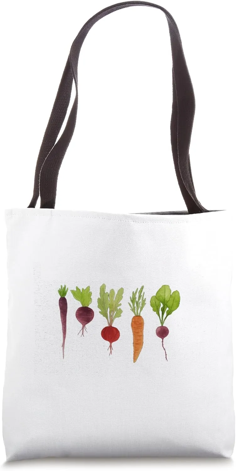 Wholesome Root Vegetable Gardening Vegetables Vegan Off Grid Tote Bag