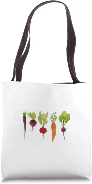 Wholesome Root Vegetable Gardening Vegetables Vegan Off Grid Tote Bag