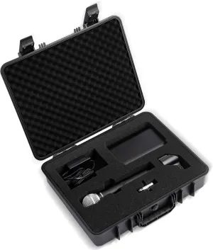 Wireless Mic Case - Hard Shell Case Compatible with Shure BLX24/SM58/PG58/BETA58A, for Mics, Receivers and More，Case Only.
