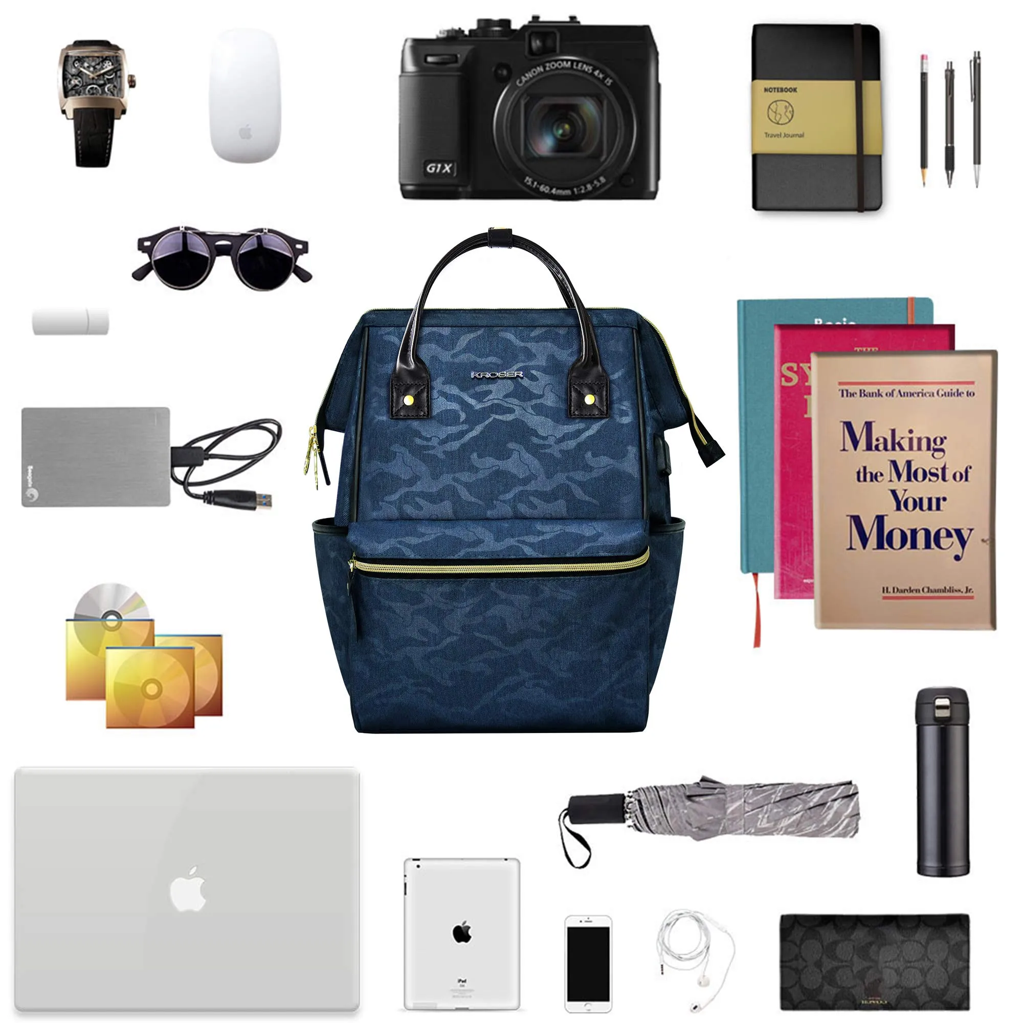 Women's MacBook Daypack Blue