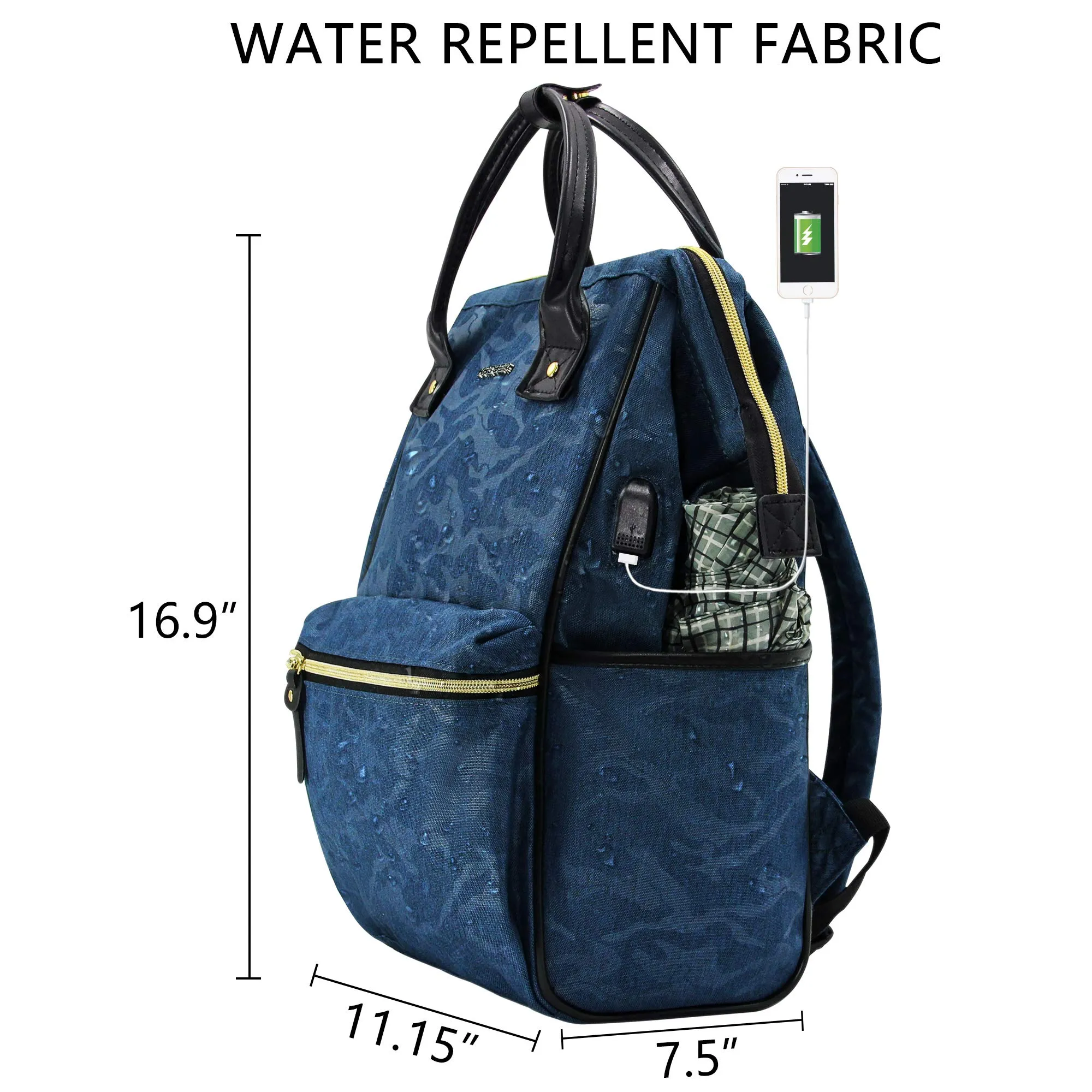Women's MacBook Daypack Blue