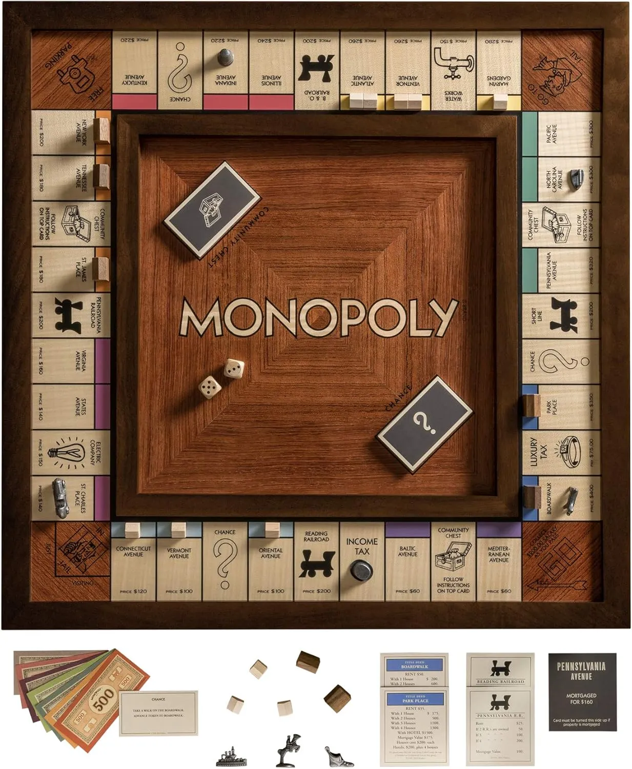 WS Game Company Monopoly Heirloom Edition, 2 to 6 Players