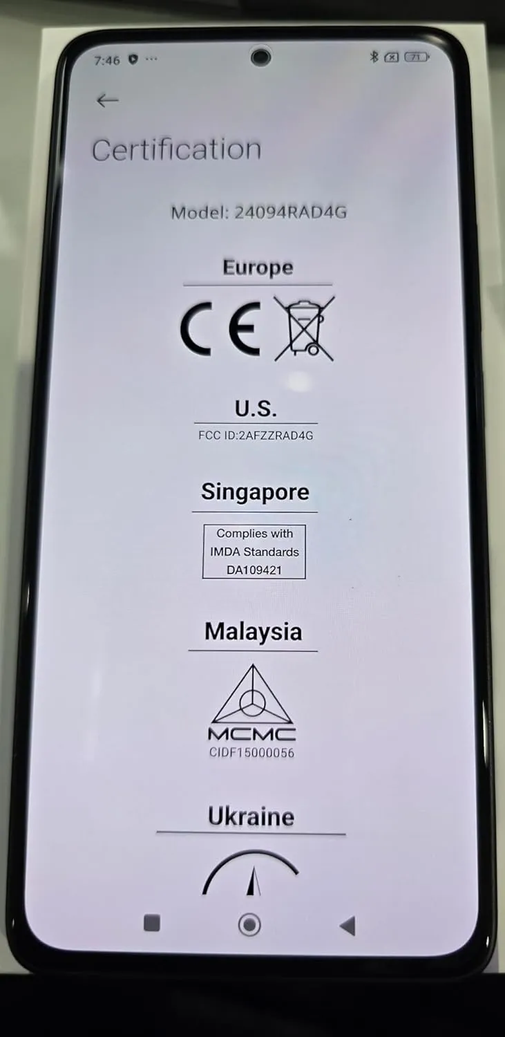 Xiaomi Redmi Note 14 5G   LTE (for Tmobile Mint Tello Global) (256GB   8GB) 6.67" NFC 120Hz 108MP AI Triple Cam Unlocked Model 24094RAD4G Dual Sim (Midnight Black)