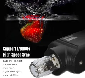 YONGNUO YN200 Portable TTL Flash Speedlite 200W GN60 1/8000s High Speed Sync 5600K with YN560-TX PRO Flash Trigger Transmitter Compatible withCanon EOS DSLR Cameras