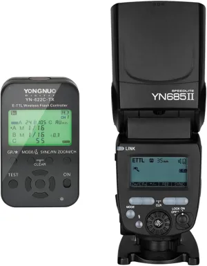 Yongnuo YN685C II GN60 Wireless TTL Flash Speedlite   YN622C-TX Wireless TTL Flash Controller for Canon