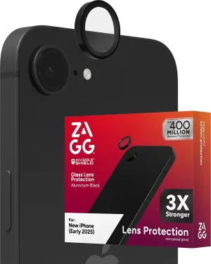 ZAGG Glass Elite Anti-Reflective Camera Lens Protector for iPhone 16e – Anti-Glare Technology, Maximum Impact & Scratch Resistance, Smudge-Free Surface, Recycled Materials