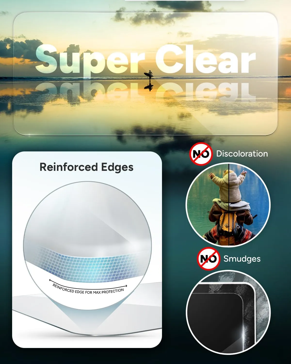 ZAGG Glass Elite Anti-Reflective Google Pixel 9 Pro XL Camera Lens Protector - Anti-Reflective Glass Lens Protection, 5X Stronger, Maximum Impact & Scratch Resistance, Recycled Materials