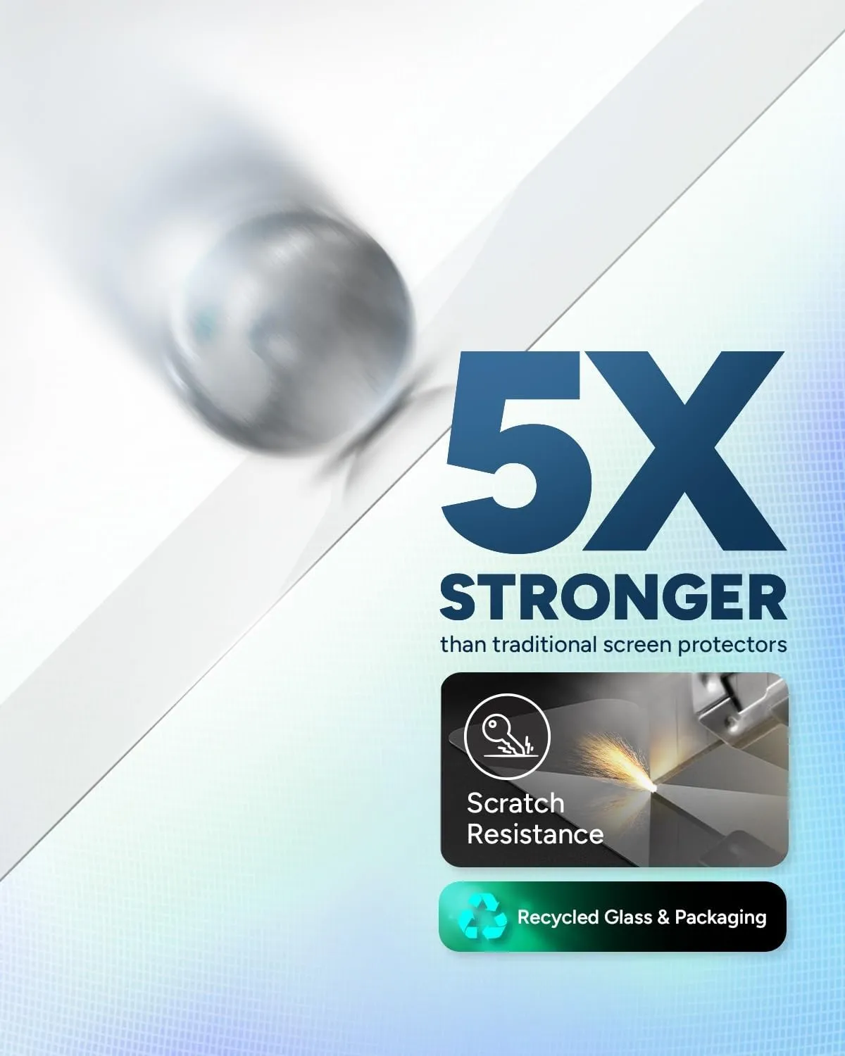 ZAGG Glass Elite Anti-Reflective Google Pixel 9 Pro XL Camera Lens Protector - Anti-Reflective Glass Lens Protection, 5X Stronger, Maximum Impact & Scratch Resistance, Recycled Materials