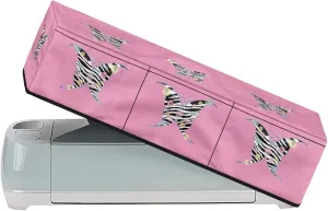 Zebra Butterfly Carrying Case Cover with Pockets Protective Organizer Accessories Waterproof Elastic Scrapbooking Die-cut Machine Covers Dust Cover